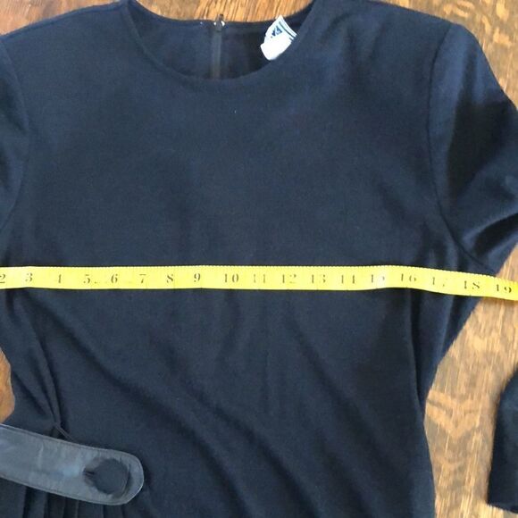 Vintage Samuel Blue Black Knit Dress - Picture 11 of 15